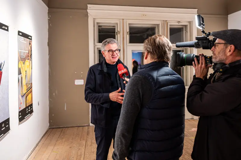 Stefanie Moshammer Exhibition Opening: Media Interview in Gallery Space