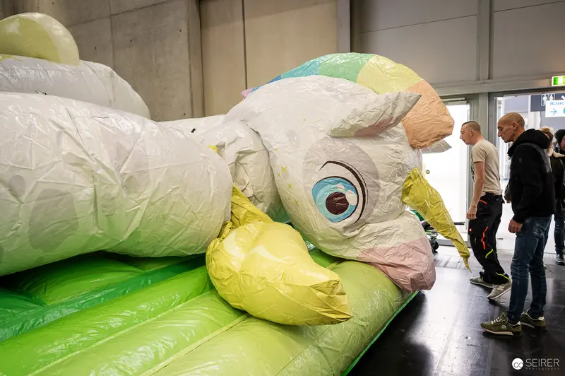 Inflatable Comic Con Mascot Display at VIECC 2023 Convention Space