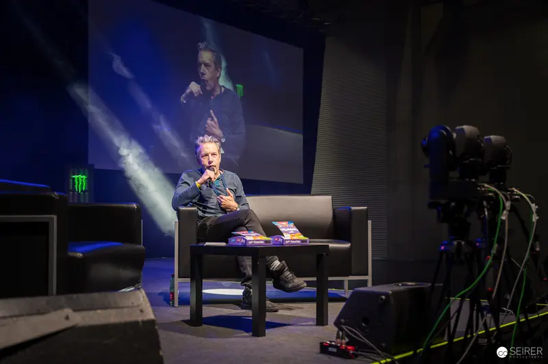 Performer at VIECC 2023 During Live Interview Session on Stage