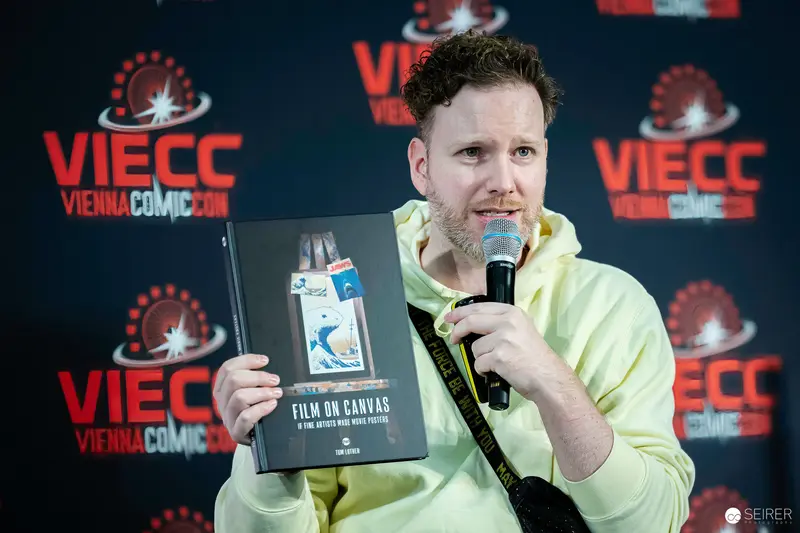Author Presenting Book at Vienna ComicCon 2023 Press Conference