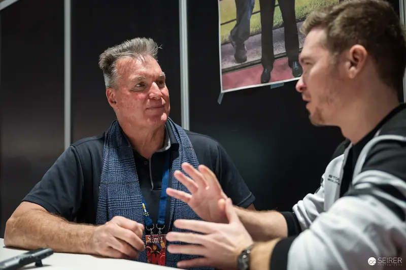 Two Men in Conversation at Vienna ComicCon 2023 Event