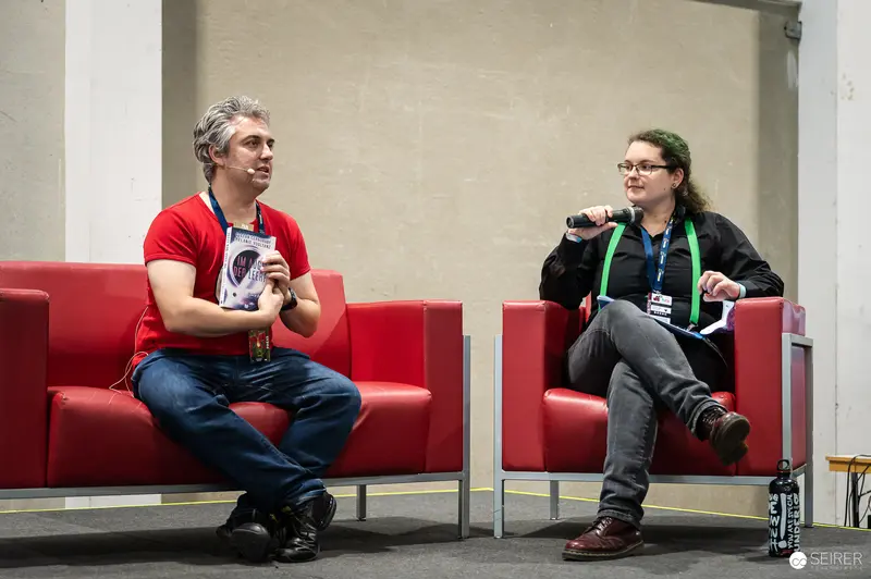 Author Panel on Red Sofas at Vienna Comic Con 2023, Messe Wien