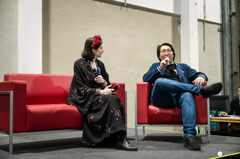Panel Talk on Red Sofas at Vienna Comic Con 2023, Messe Wien