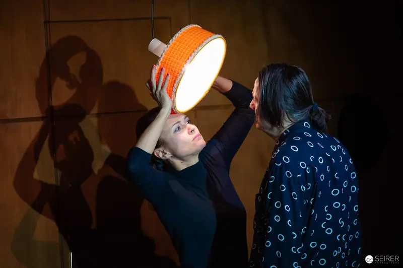 Stage Lighting Exploration During Theatrical Production Rehearsal