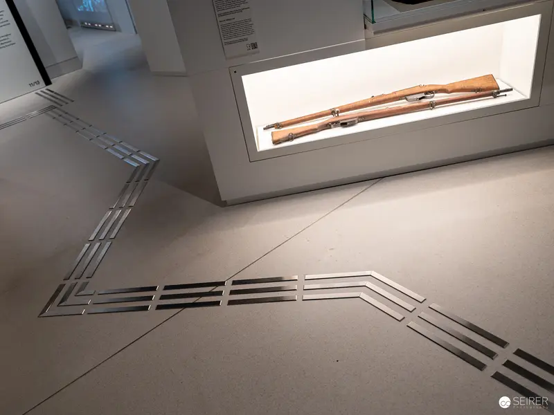 Wooden Objects Display at Wien Museum Renovation Preopening, December 2023
