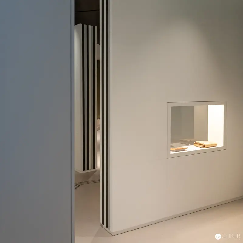 Wien Museum Interior Detail with Minimalist Display Window After Renovation