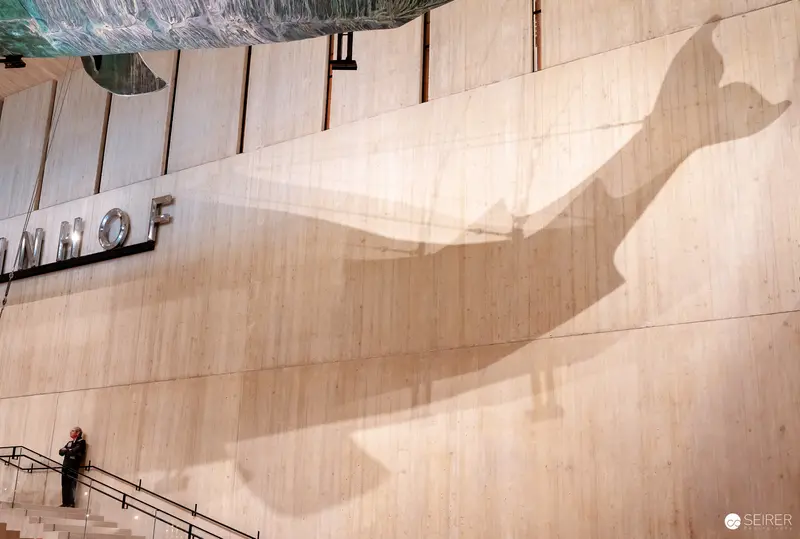 Minimalist Shadow and Silhouette at Wien Museum Architecture Exhibition