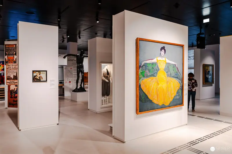 Yellow Dress Artwork at Wien Museum Contemporary Exhibition