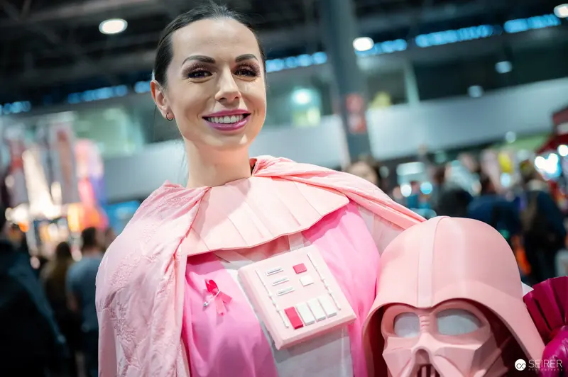 Pink Darth Vader Cosplay at Vienna ComicCon 2023