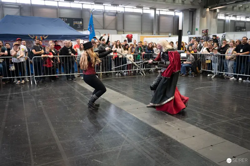 Bis Einer Weint Performance Duel at Vienna ComicCon 2023 VIECC