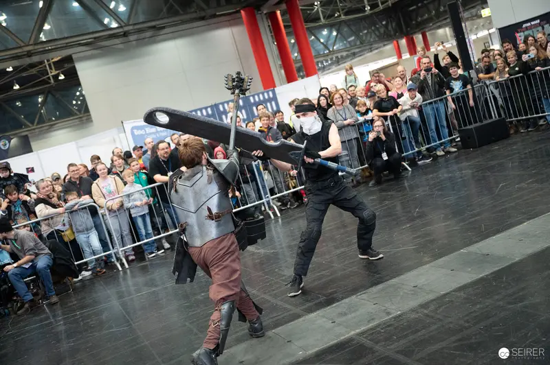 Sword Fight Performance at Vienna ComicCon 2023 VIECC Cosplay Stage