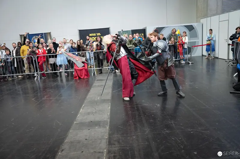 Theatrical Sword Fight Performance at Vienna ComicCon 2023