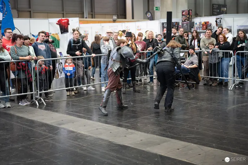Bis Einer Weint Performance Combat Demonstration at Vienna ComicCon 2023
