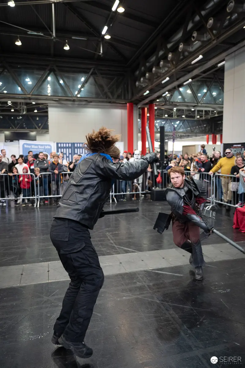 Bis Einer Weint Performance Martial Arts Demonstration at Vienna ComicCon 2023