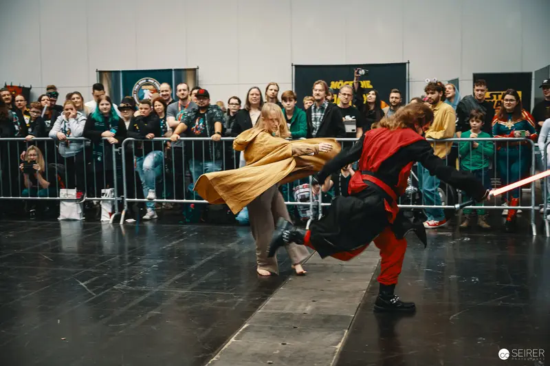 Lightsaber Battle Performance at Vienna ComicCon 2023 Cosplay Stage