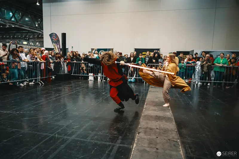 Lightsaber Battle Performance at Vienna ComicCon 2023 Cosplay Stage
