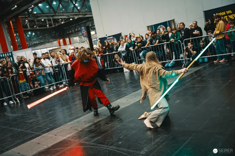 Lightsaber Combat Performance at Vienna ComicCon 2023 Star Wars Showcase