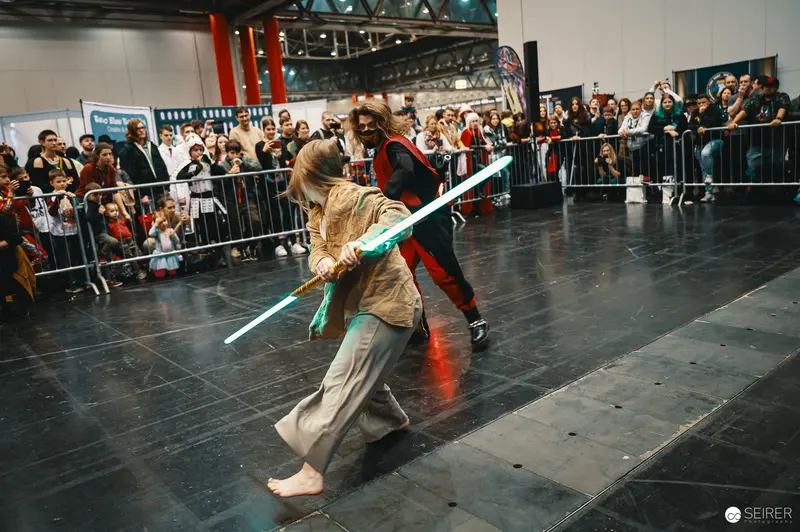 Lightsaber Duel at Vienna ComicCon 2023 Cosplay Performance Stage