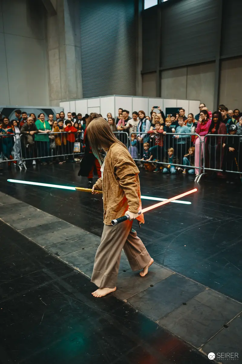 Lightsaber Performance at Vienna ComicCon 2023 Fan Convention