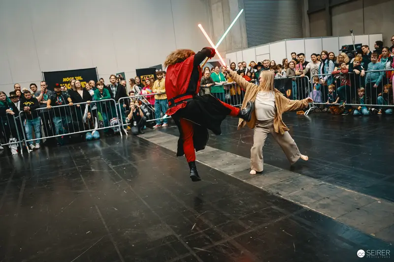 Lightsaber Duel at Vienna ComicCon 2023 Cosplay Performance Stage