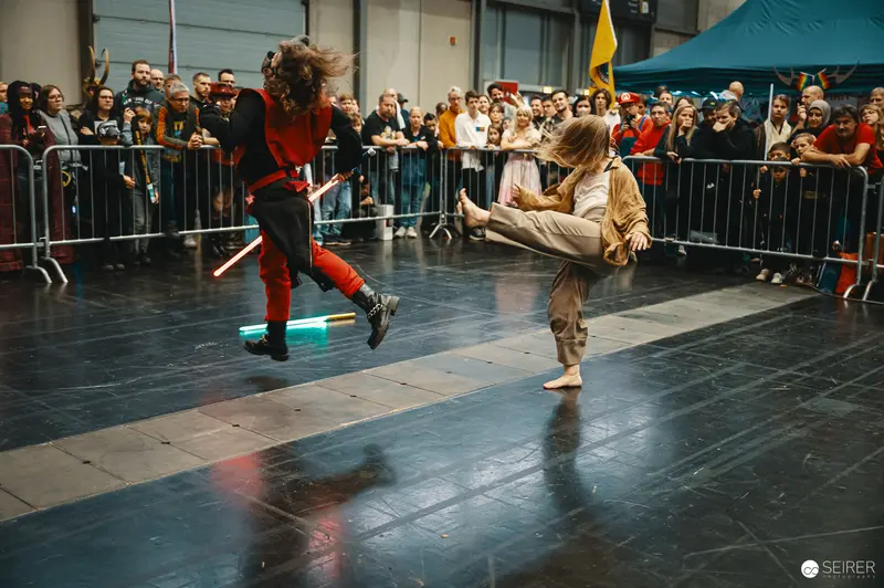 Lightsaber Duel at Vienna ComicCon 2023 Cosplay Performance