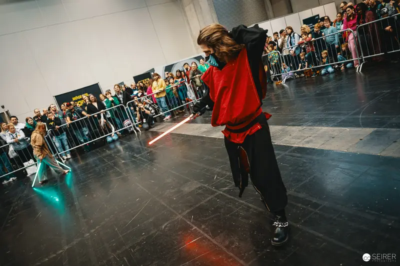 Lightsaber Battle Performance at Vienna ComicCon 2023 Cosplay Stage