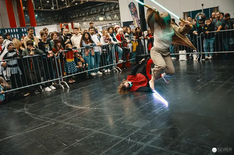 Lightsaber Battle Performance at Vienna ComicCon 2023 Cosplay Stage