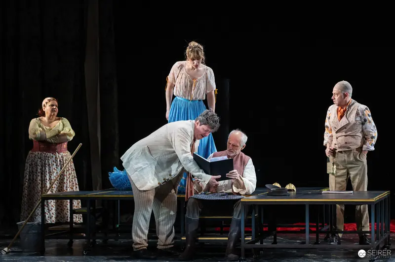 Rehearsal of "Es muß geschieden sein" at Josefstadt Theatre Vienna
