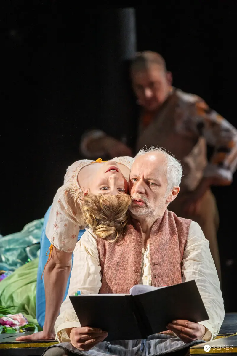 Günter Franzmeier and Susanna Wiegand Rehearse "Es muß geschieden sein" at Josefstadt Theatre