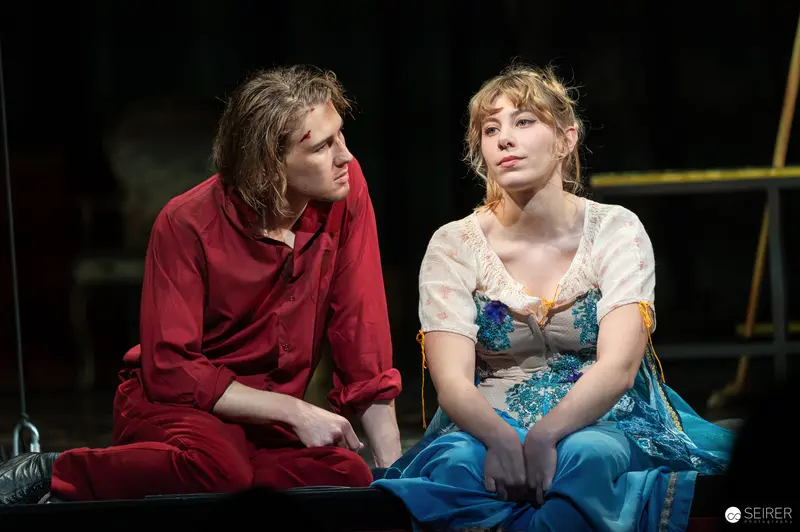 Johanna Mahaffy and Cast in "Es muß geschieden sein" at Josefstadt Theatre Vienna
