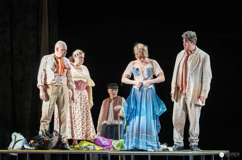 Cast of "Es muß geschieden sein" at Josefstadt Theater Rehearsal