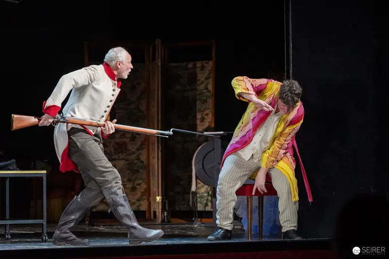 Günter Franzmeier and Michael Dangl in "Es muß geschieden sein" at Josefstadt Theatre