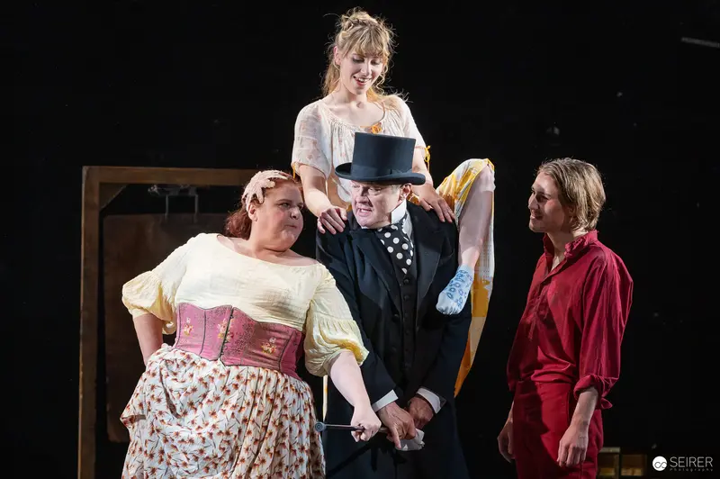 Theatrical Rehearsal of Peter Turrini's "Es muß geschieden sein" in Vienna