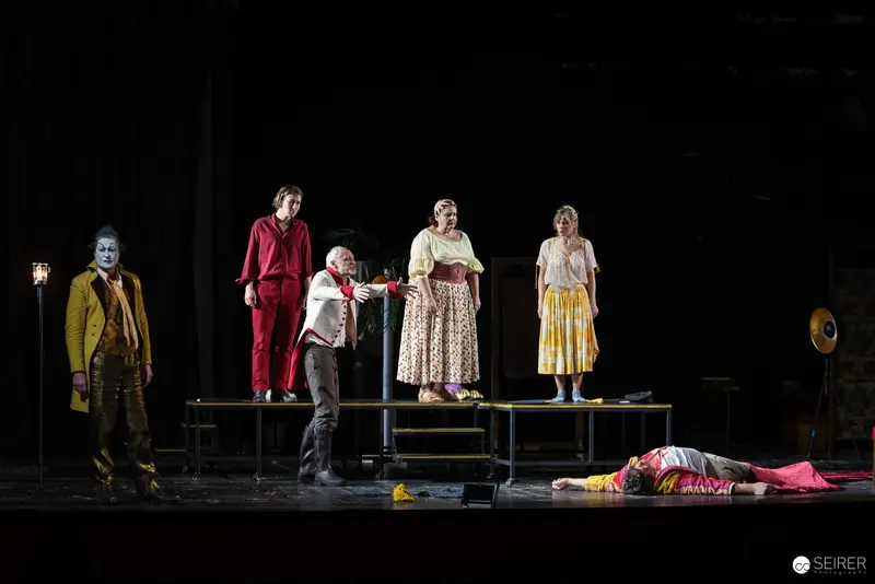 Rehearsal of "Es muß geschieden sein" at Josefstadt Theater, Vienna
