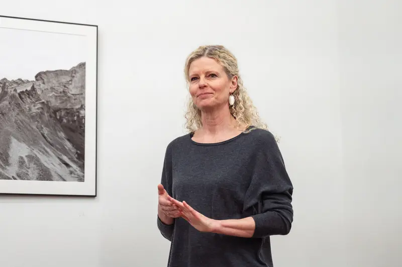 Curator in Black at Prague Photo School Graduation Exhibition 2024