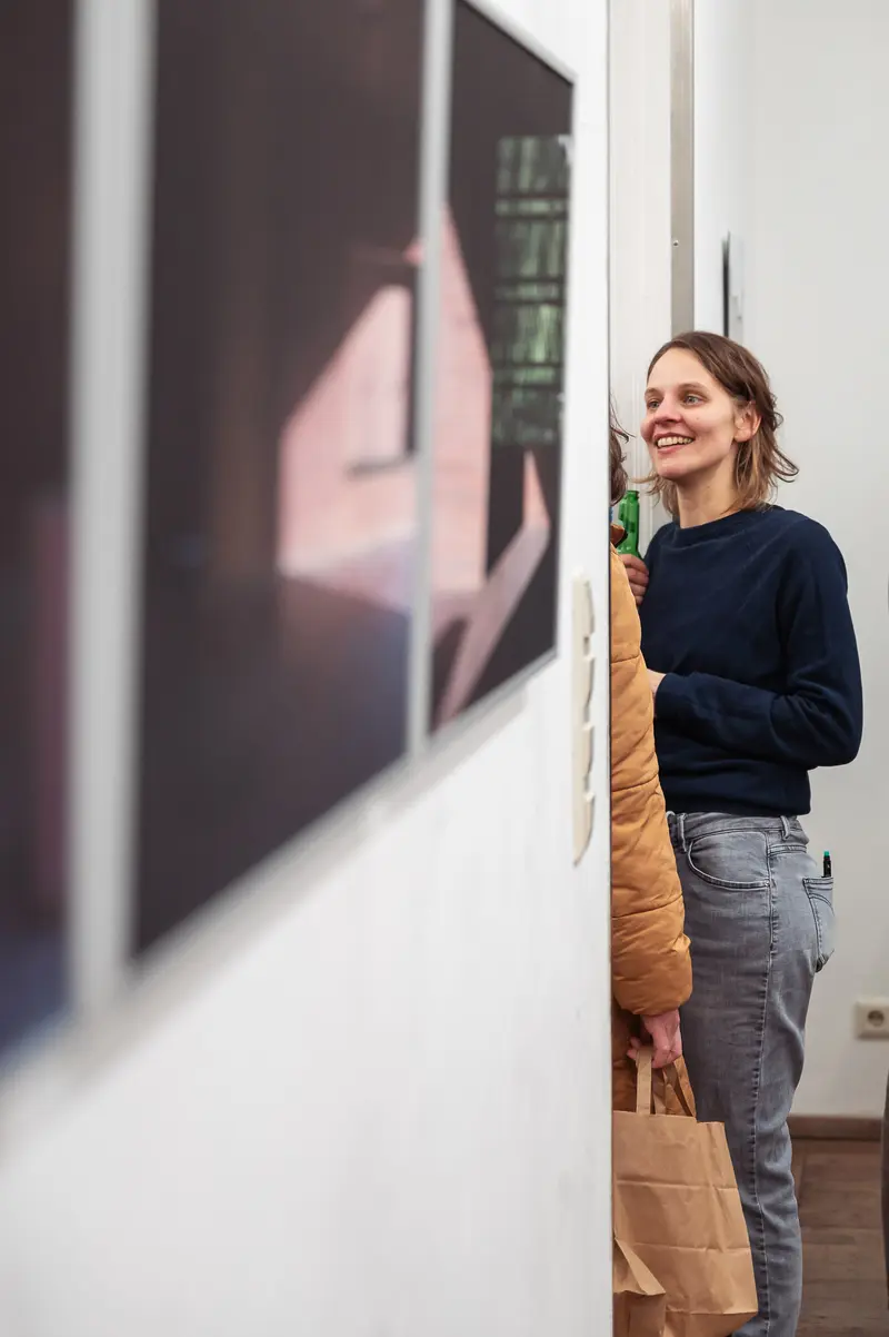 Britt-Madelaine Arns at Prague Photo School Diploma Exhibition Vernissage