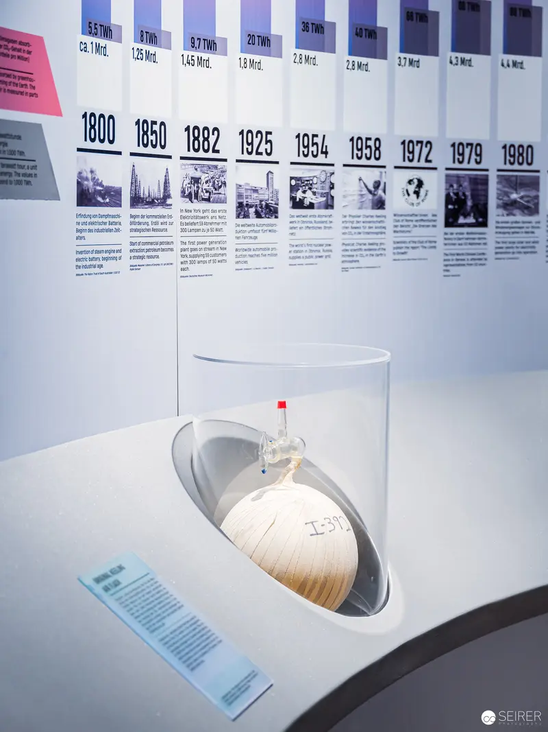 Historic Energy Transition Exhibit Showcases Spherical Scientific Artifact