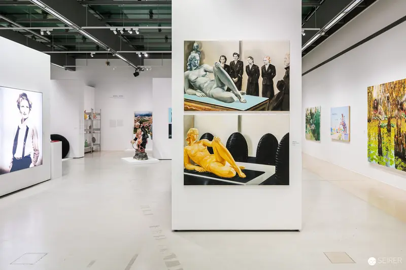 MUSA "2000er - Bye-Bye Zuversicht" Exhibition Interior with Art Installations