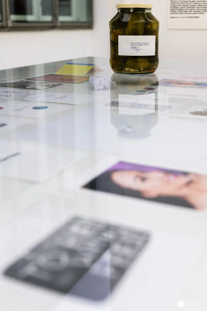 MUSA Exhibition "2000er - Bye-Bye Zuversicht" Archival Objects and Pickle Jar
