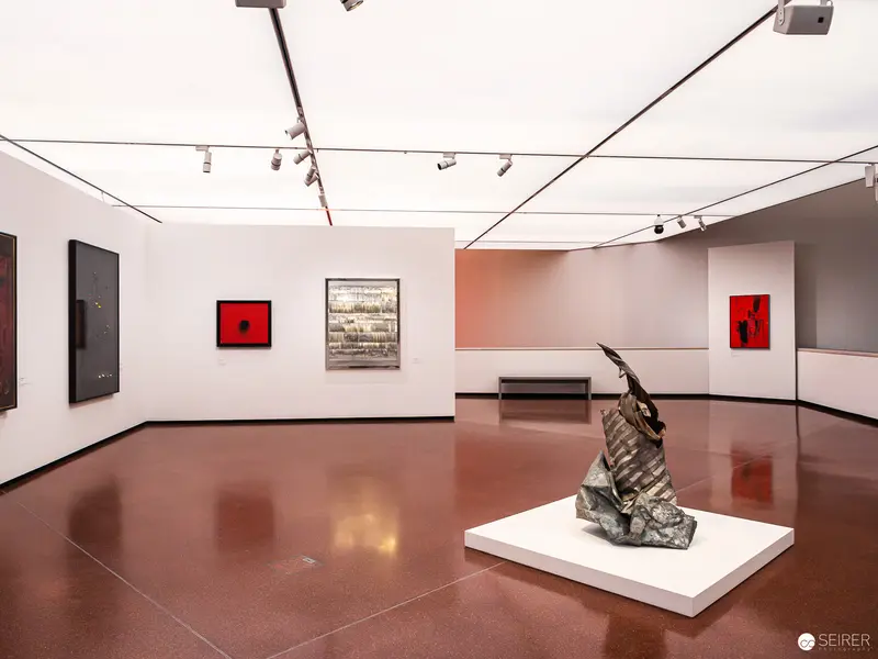 Sculpture and Red Artworks in Heidi Horten Collection "We Love" Exhibition