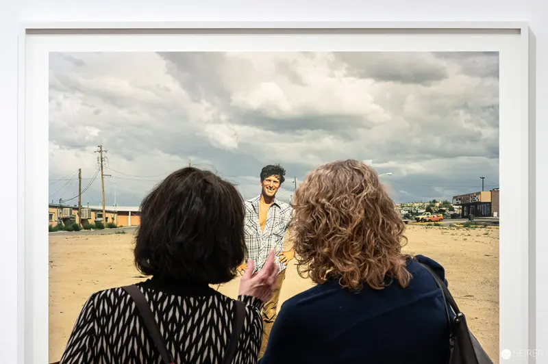 Visitors View Joel Sternfeld's "American Prospects" Exhibition at Albertina Museum, Vienna