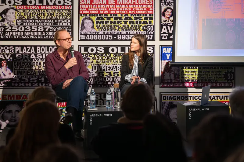 Stefanie Moshammer and Christoph Amend Discuss "Each Poison A Pillow" at Wien Event