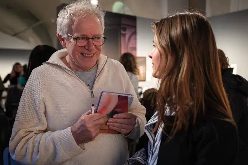 Stefanie Moshammer and Christoph Amend Discussing "Each Poison A Pillow" at Museumsquartier Wien