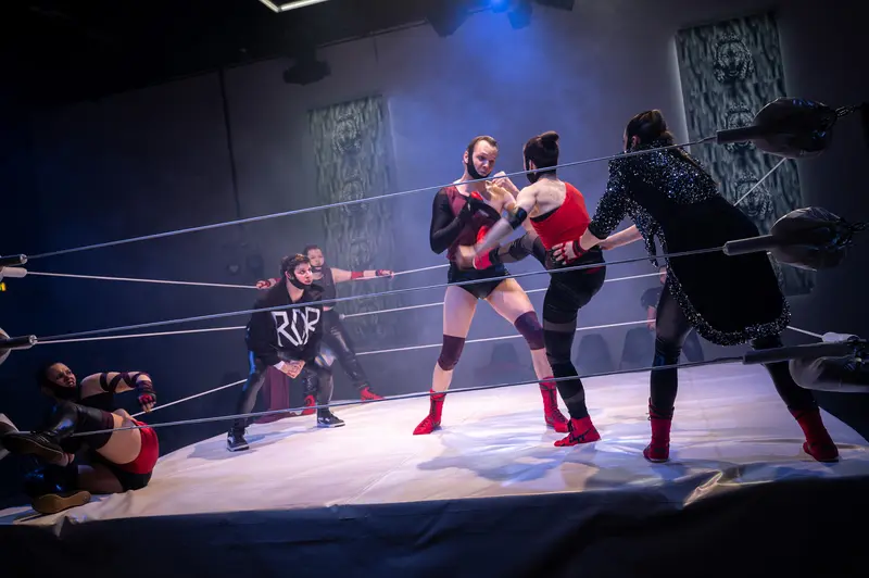 Professional Wrestling Match at Kosmos Theater, Wien during "Keeping up with the Penthesileas"