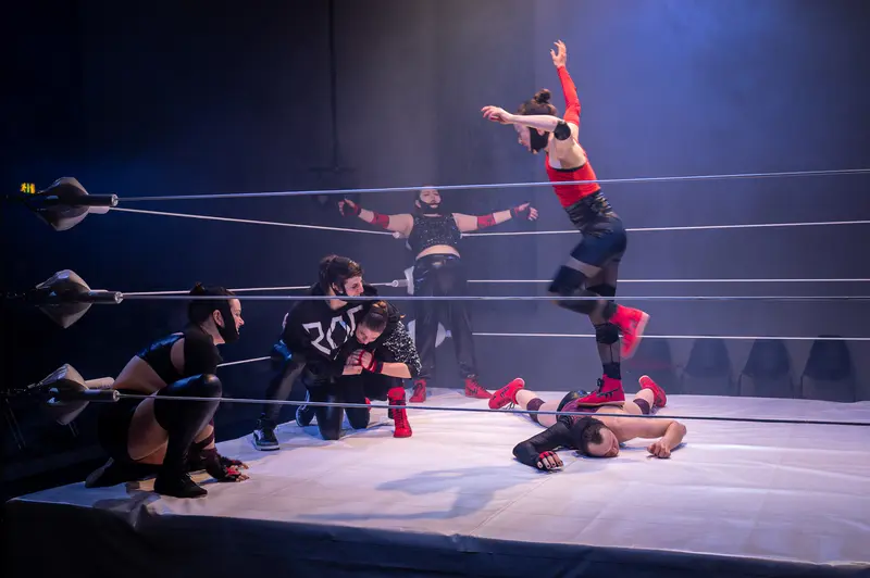 Theatrical Wrestling Performance at Kosmos Theater, Wien Dynamic Stage Combat