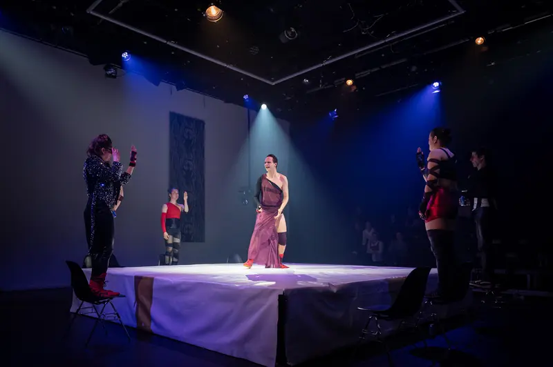 Dramatic Staging of "Keeping up with the Penthesileas" at Kosmos Theater, Wien
