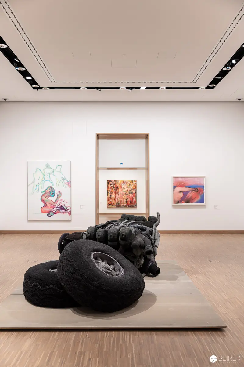 Sculptural Tire Object at Albertina Modern's "The Beauty of Diversity" Exhibition