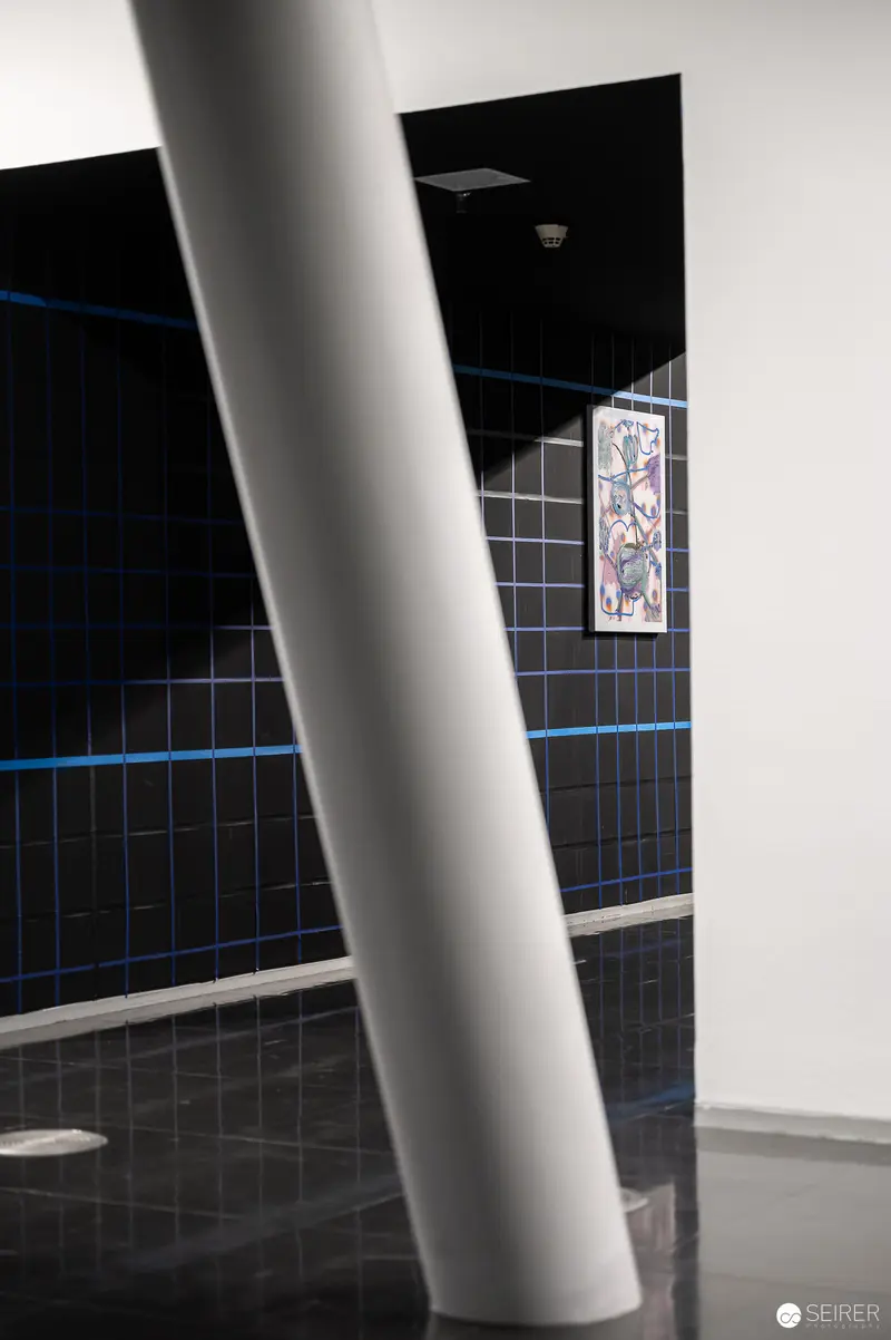 Architectural Interior View from "Storyteller" Exhibition by Grzegorz Siembida