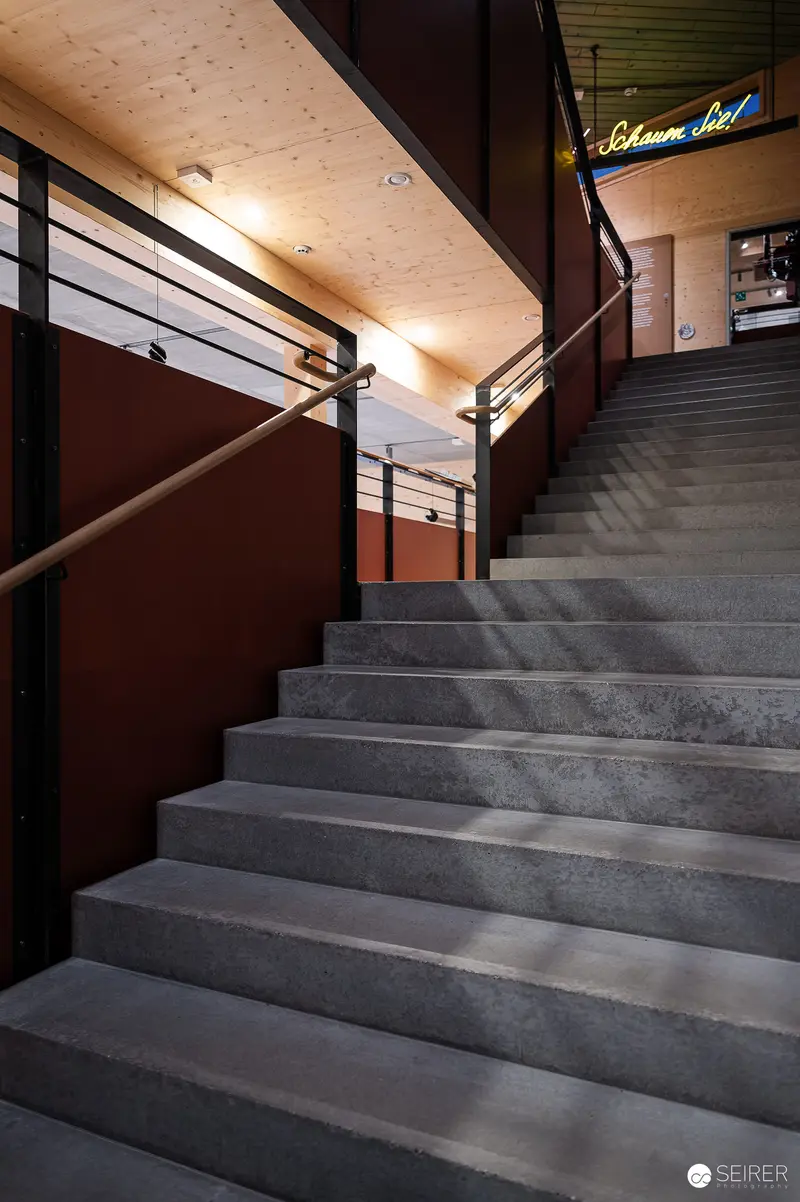 Staircase in New Prater Museum Designed by Michael Wallraff, Vienna