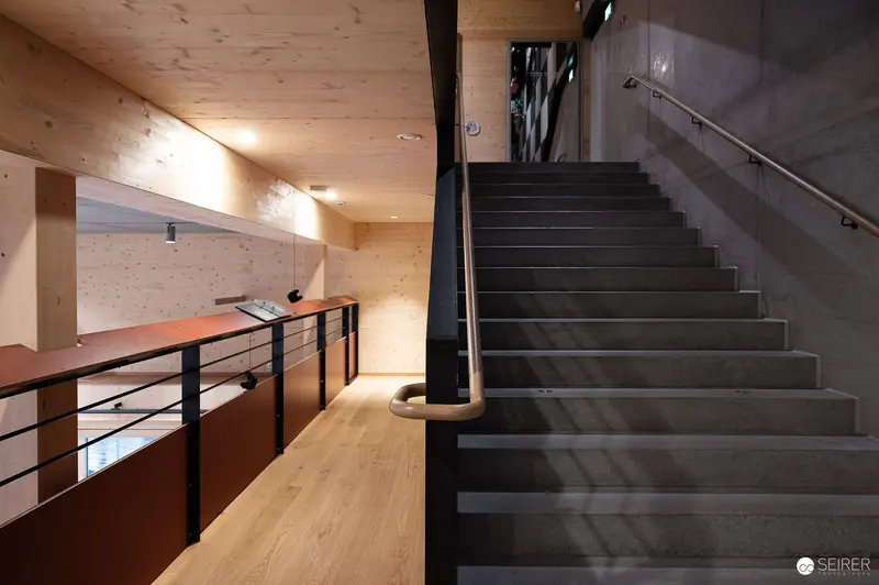 Interior Staircase of New Prater Museum Designed by Michael Wallraff